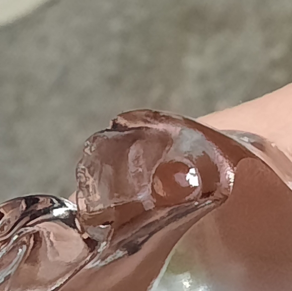 Fenton Clear Glass Birthstone Bear August Peridot - Picture 7 of 7